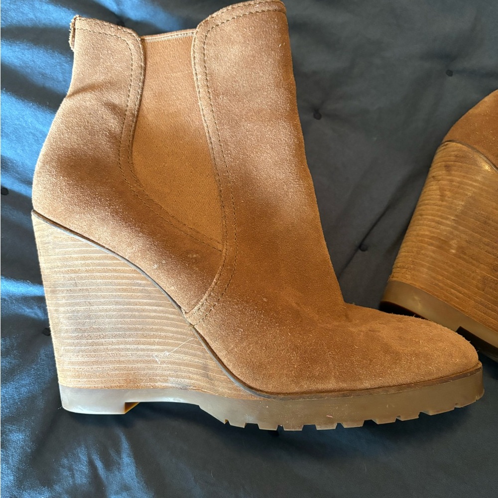 Suede Michael Kors Wedge Boot
